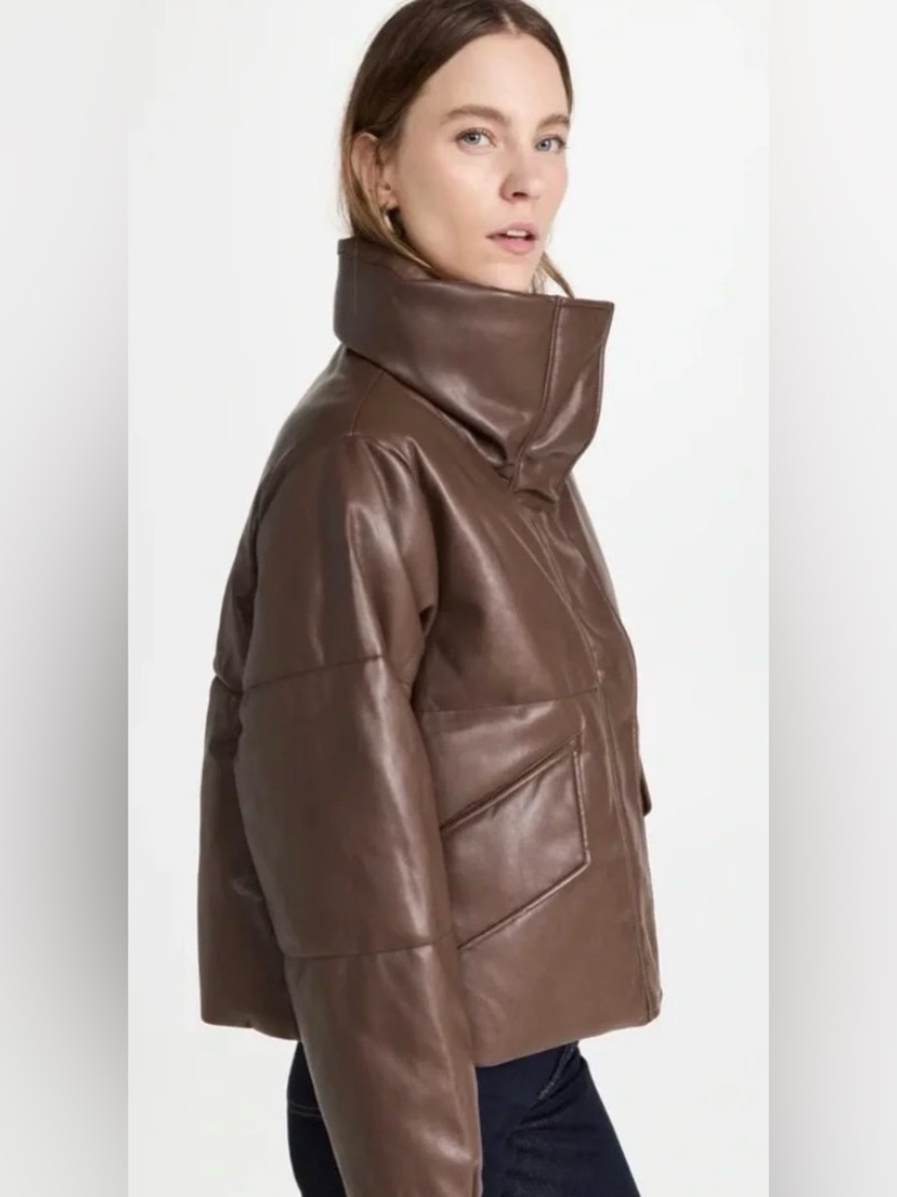 Pistola NWT Donovan Faux Leather Puffer Jacket